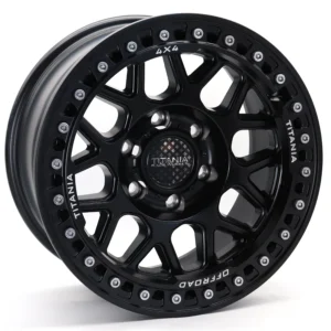Titania Race Wheels Beadlock-U4B Off-Road Wheel 17-inch | 6x139.7 PCD | ET0 Offset | 110.1mm Center Bore | Beadlock Style 6-Lug