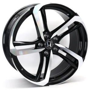 19-inch Honda Alloy Wheel | 5x114.3 PCD | ET35 Offset | 64.1mm Center Bore | Matte Black Machined Face Performance Wheel