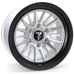 Seven Wheels 17-inch Alloy Wheel | 6x139.7 PCD | ET0 Offset | Machined Silver Face with Matte Black Lip | 110.1mm Centre Bore | Premium 4x4 & SUV Aftermarket Alloy Rim