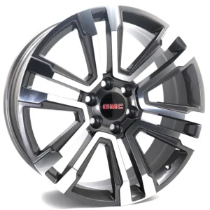 22-inch Premium GMC-Style Alloy Wheel – 22x9, 6x139.7, ET24, Dark Machined Grey Finish