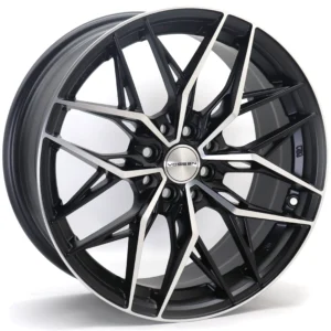 Vossen 17-inch Matte Black Machined Face Alloy Wheel | Dual PCD 4x100 / 4x114.3 | ET35 Offset