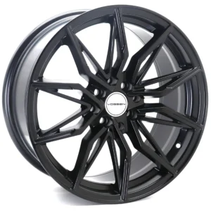 Vossen 17-inch Matte Black Multi-Spoke Alloy Wheel | Dual PCD 4x100 / 4x114.3 | ET35 Offset | CB 73.1mm