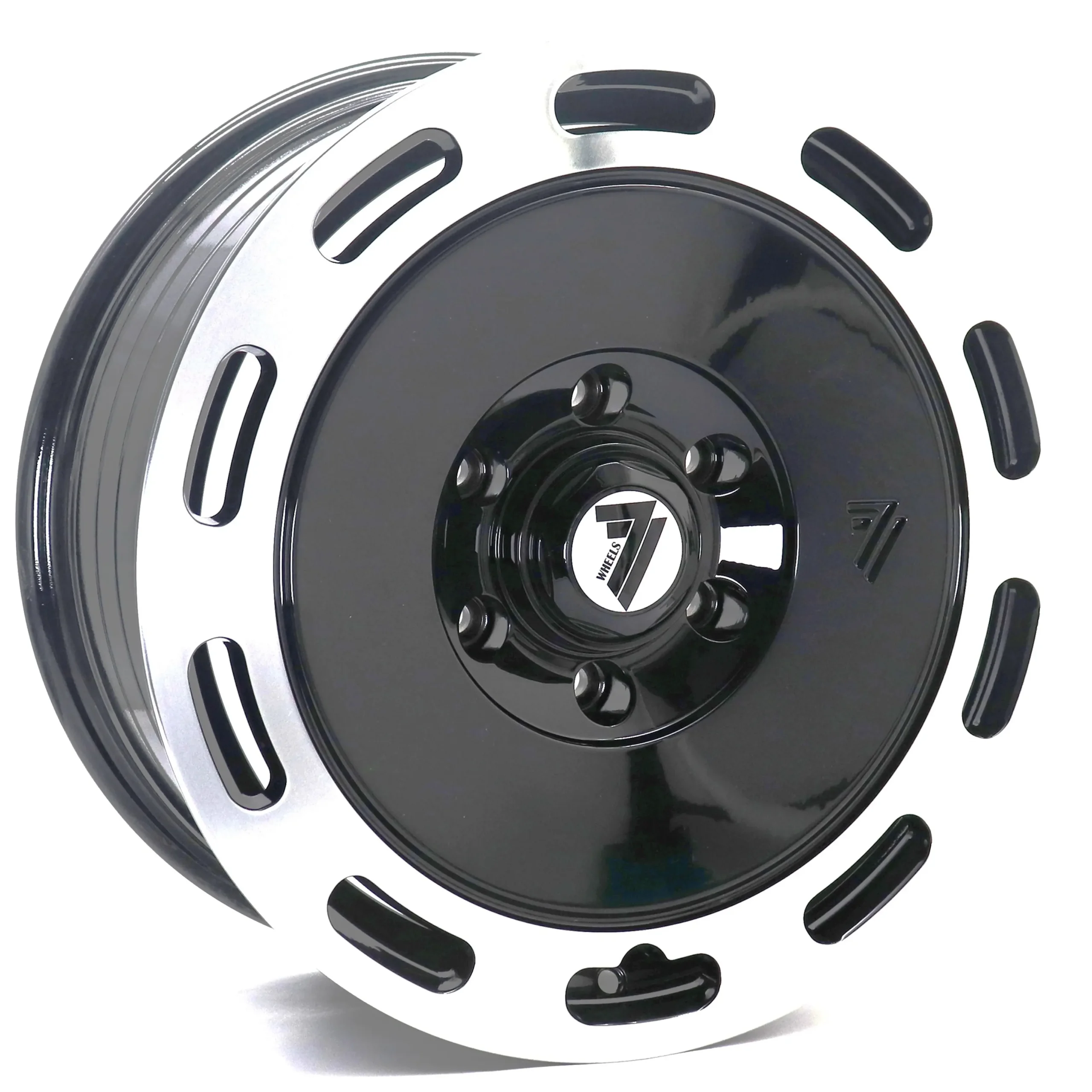 77 17X7.5 6X139.7 ET25 BLACK LIP POLISH (CB95.1)