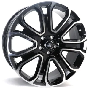 22-inch Wheel Fit for Land Rover | 22x9, 5x120, ET44.5 | Gloss Black Machined Face