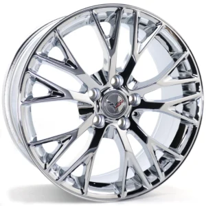 19-inch and 20-inch Staggered Chrome Wheels Set (19x8.5 / 20x10) | 5x120.65 | ET56 / ET79