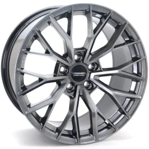18-inch Vossen Hybrid-Forged Alloy Wheel – 5x114.3 / CHB4 Hyper Black / Gloss Finish (18x8.5 & 18x9.5)