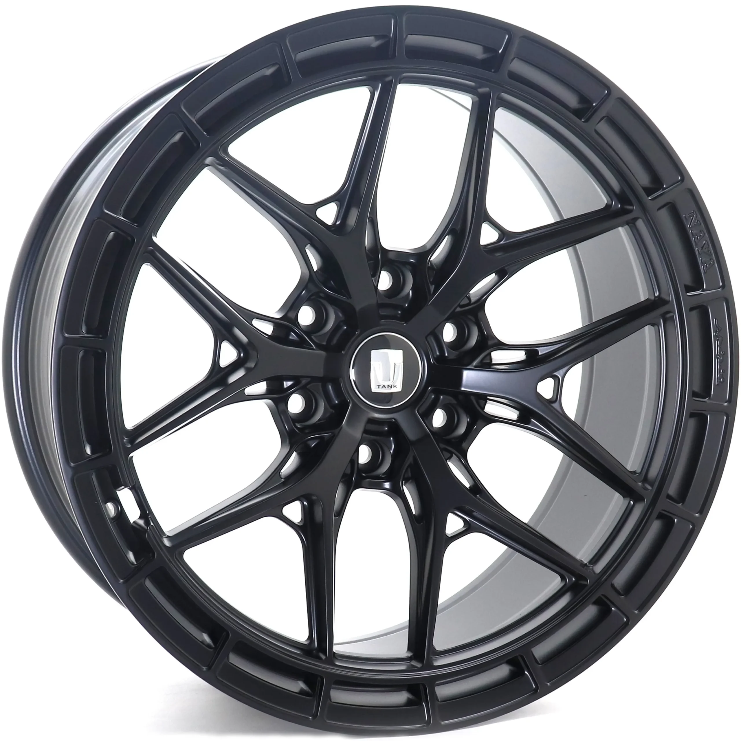 3045 20X9 6X139.7 ET15 Mat Black (CB100.1) TANK LOGO 3045 20X9 6X139.7 ET15 Mat Black (CB100.1) TANK LOGO