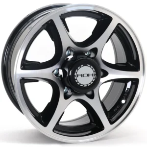 ROH 16-inch Alloy Wheel – Machined Black / Machined Face (ET10, CB 110.1)